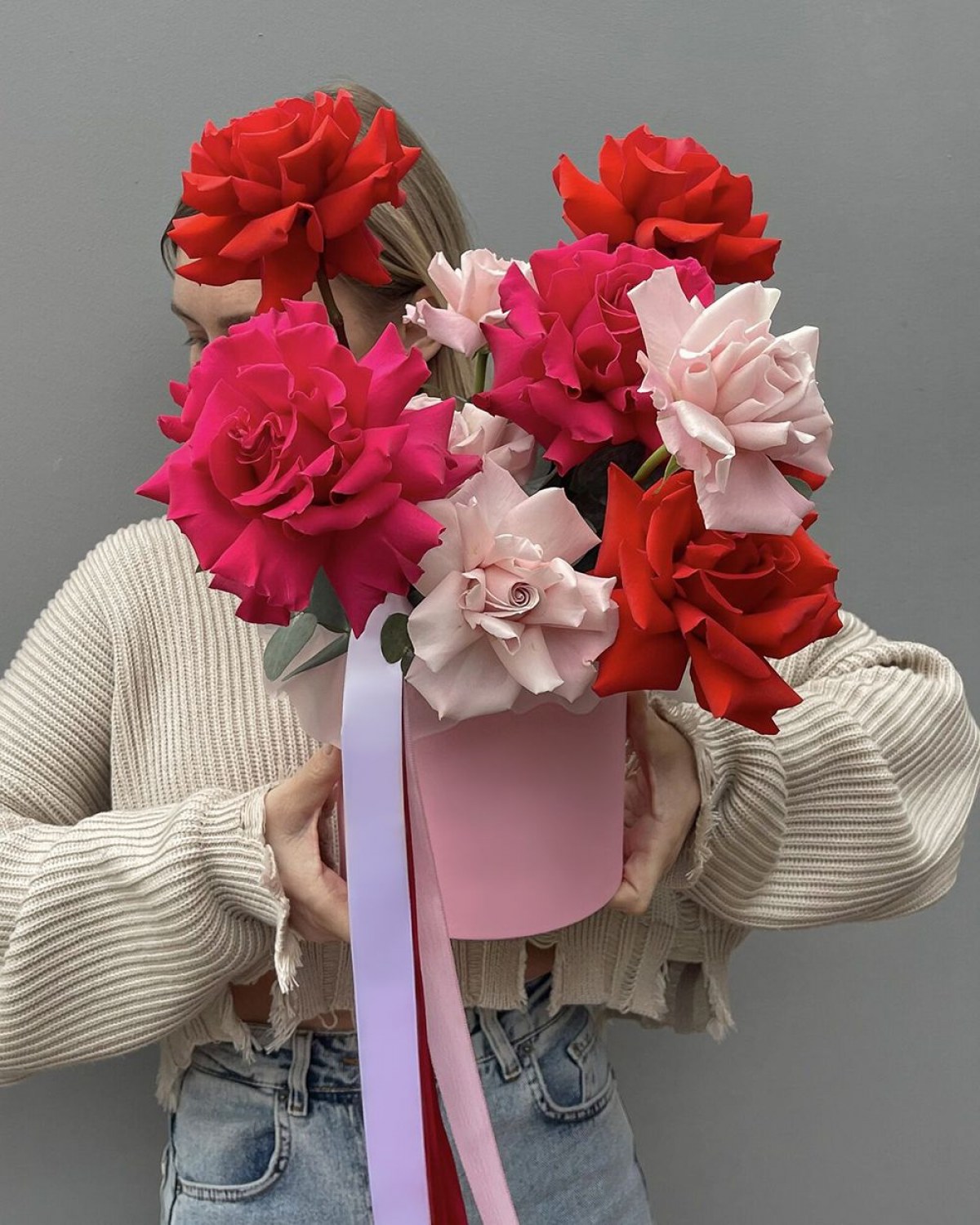 Розы в коробке