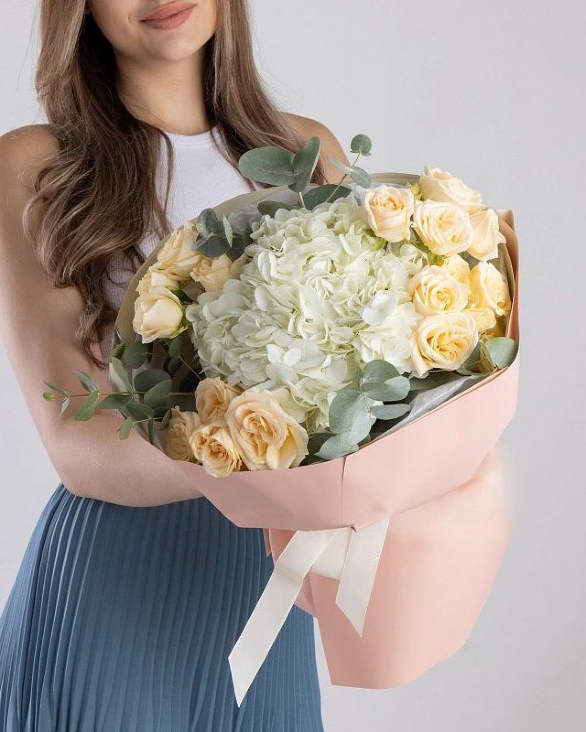 Евробукет в нежной гамме