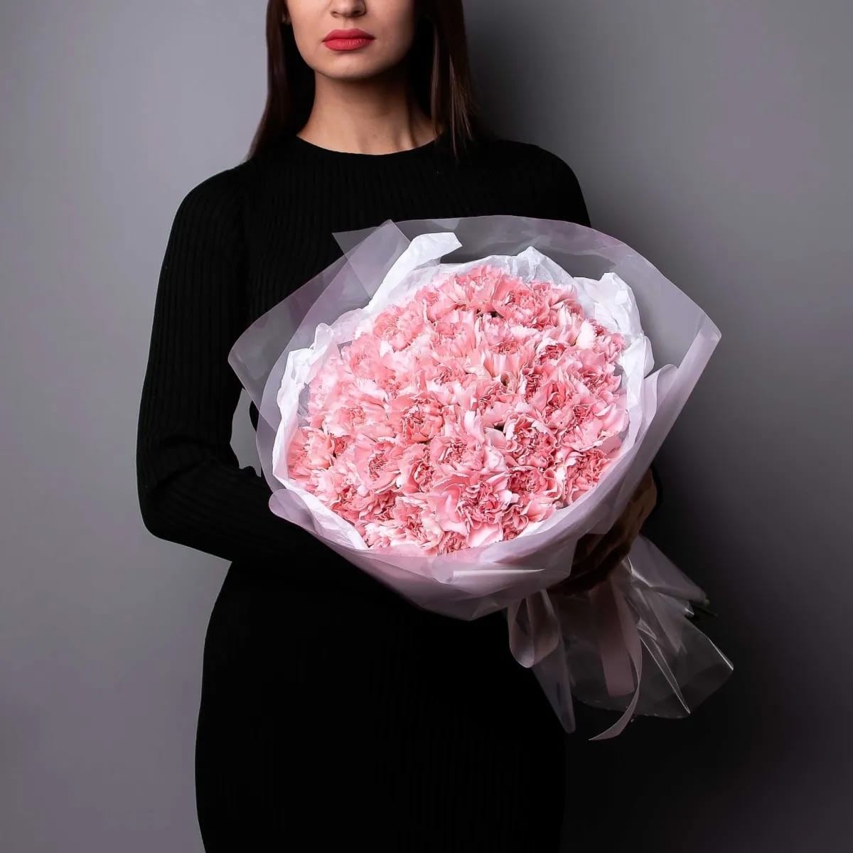 Розовые диантусы Новосибирск